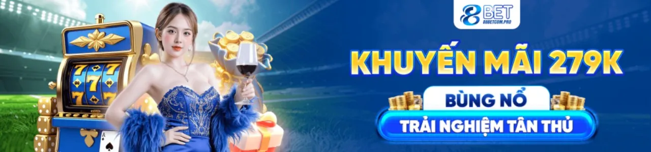 Hình ảnh một người chơi đang vui vẻ chọn máy đánh bạc visabet nổ hũ trên nền tảng trực tuyến, với các biểu tượng slot rực rỡ và tông màu xanh vàng chủ đạo